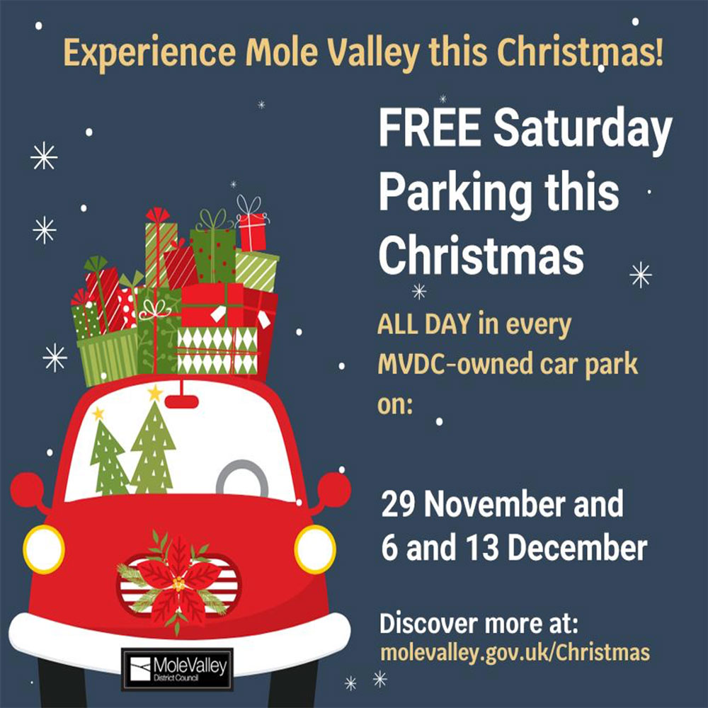 Free Saturday Parking In Mole Valley