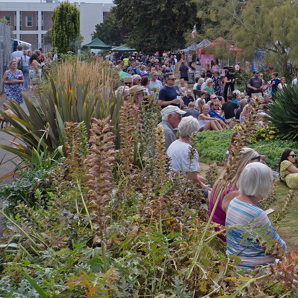 Pippfest 2024 visitors in the beautiful grounds of Pippbrook House